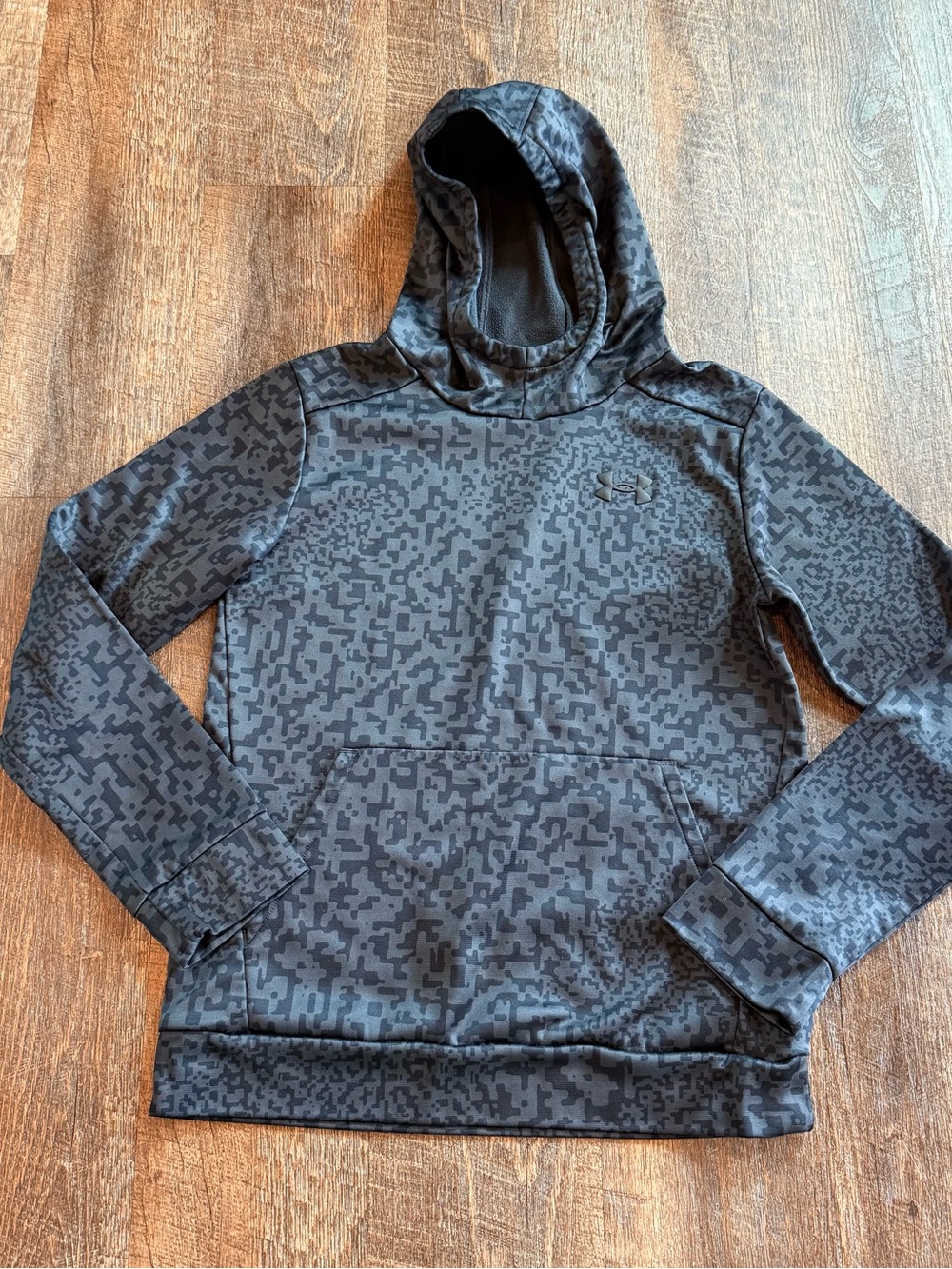 Under Armour Black Pixel Camo Kids Hoodie